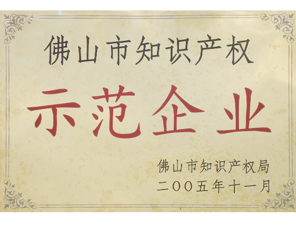 2005年佛山市知識產權示范企業