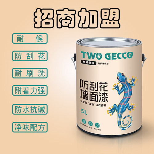兩只璧琥水性漆招商加盟